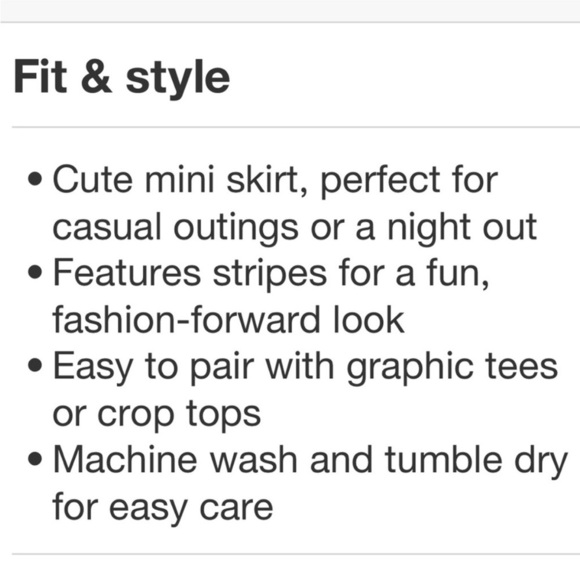 NWT Wicked Stripped Skirt Size Medium - Picture 6 of 8